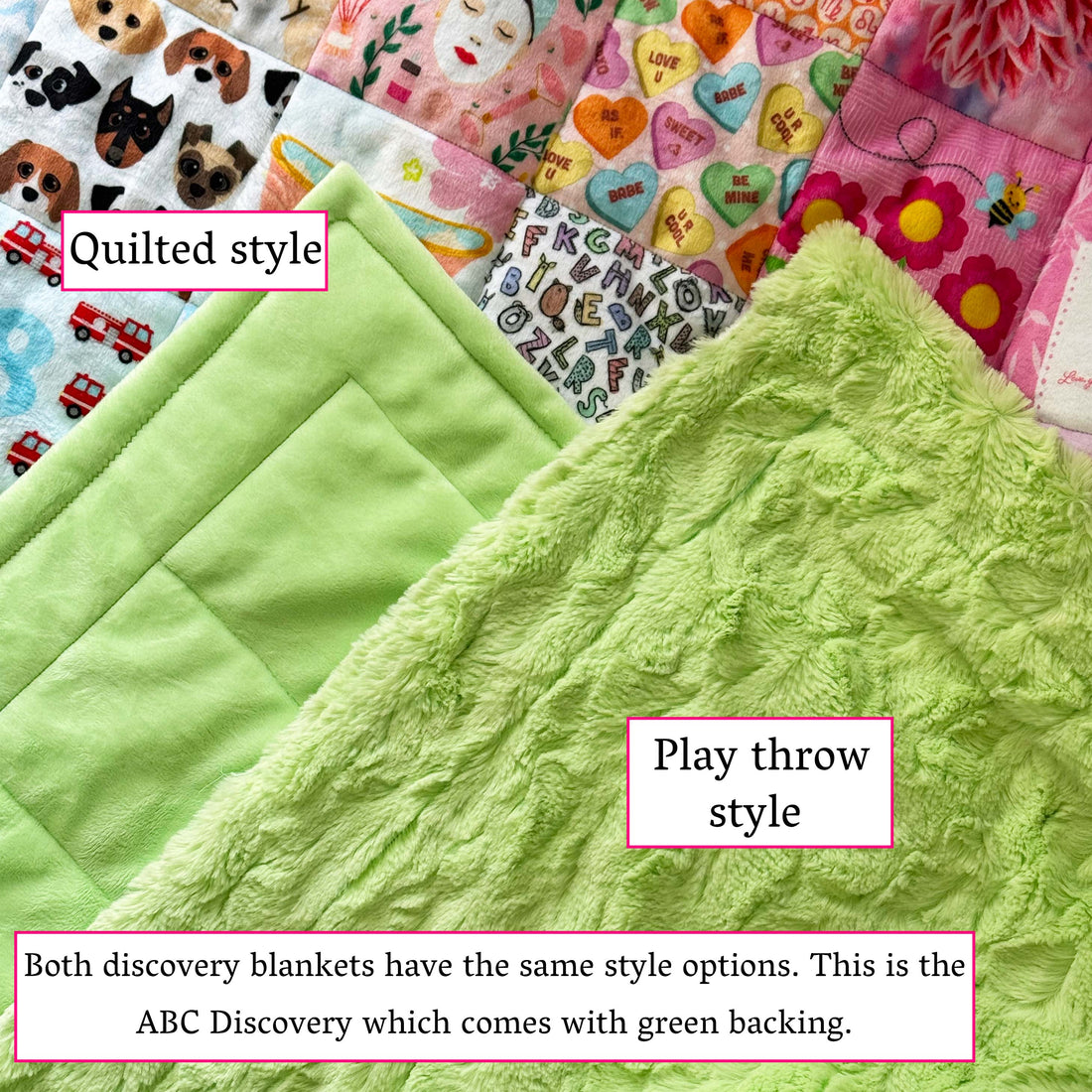 The Different Styles of Minky Discovery Blankets